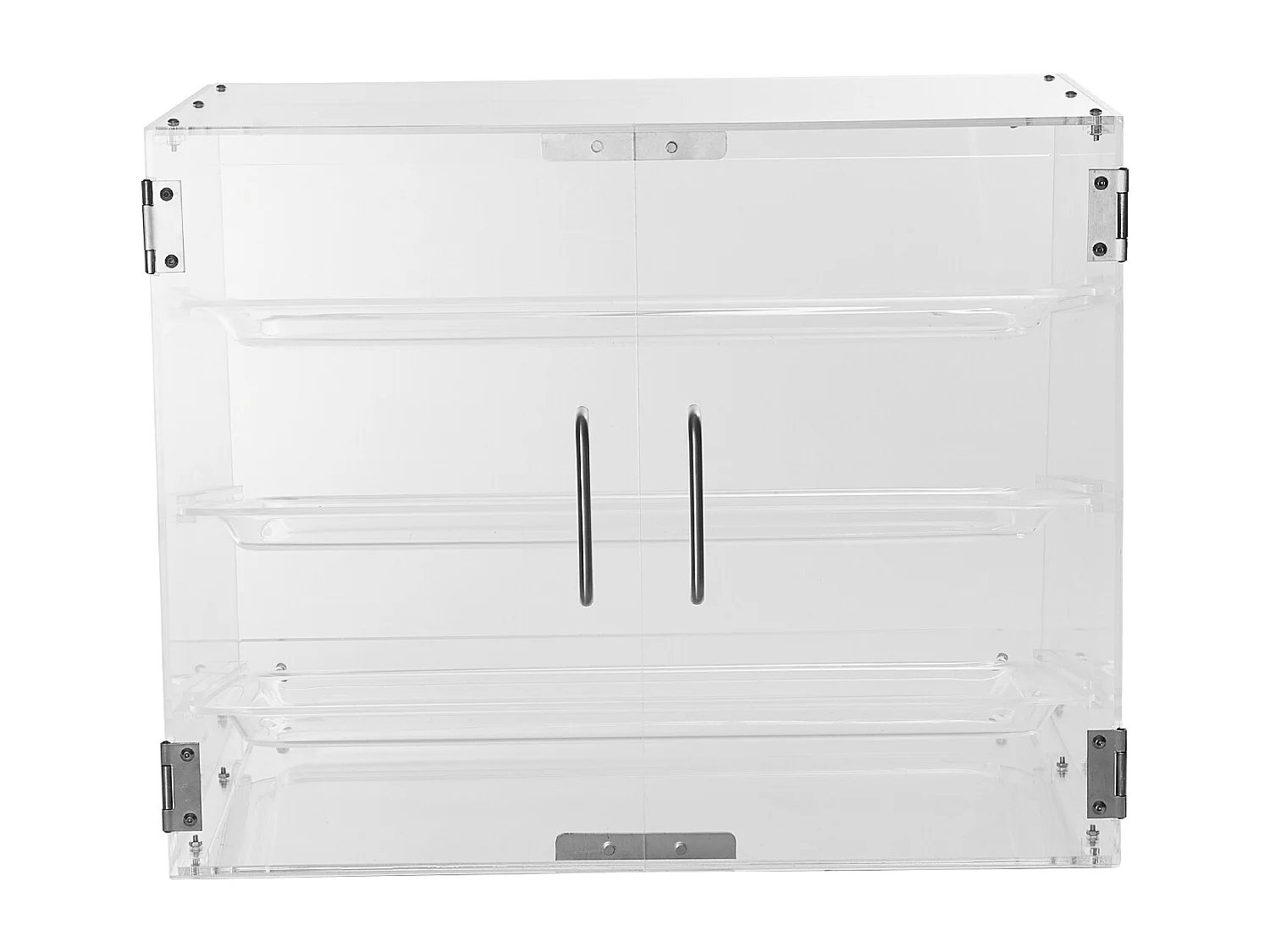 Vitrine SucceBuy de Boulangerie en Acrylique à 3 Niveaux, Vitrine de Comptoir pour Pâtisseries et Beignets, Porte Arrière