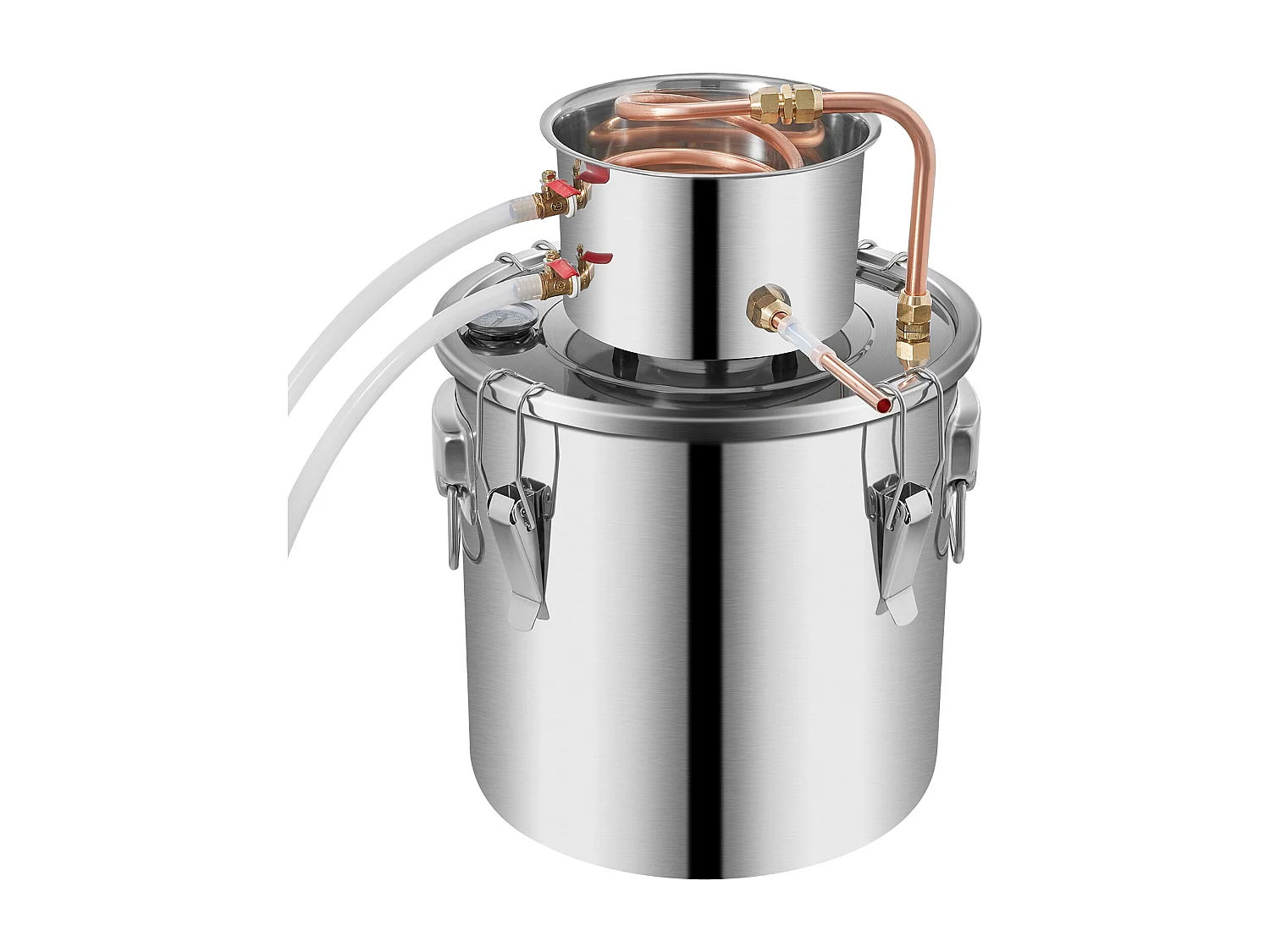 Distillateur d'Alcool SucceBuy 17 L, Moonshine Still en Acier Inoxydable, Kit de Brassage Maison pour Whisky, Vin, Brandy