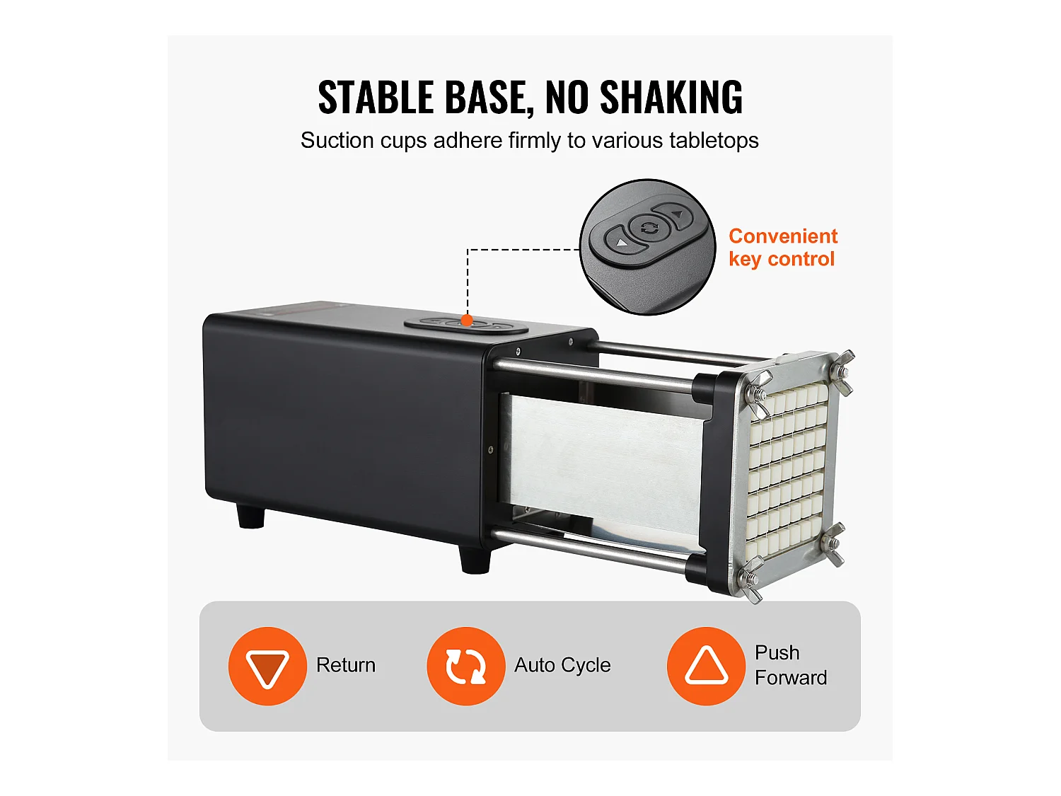 Coupe-Frites électrique SucceBuy, un Hachoir Trancheur en Acier Inoxydable pour Pommes de Terre et Légumes