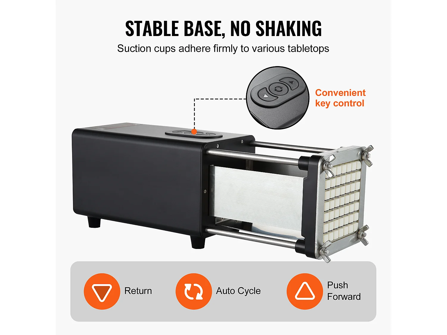 Coupe-Frites électrique SucceBuy, un Hachoir Trancheur en Acier Inoxydable pour Pommes de Terre et Légumes