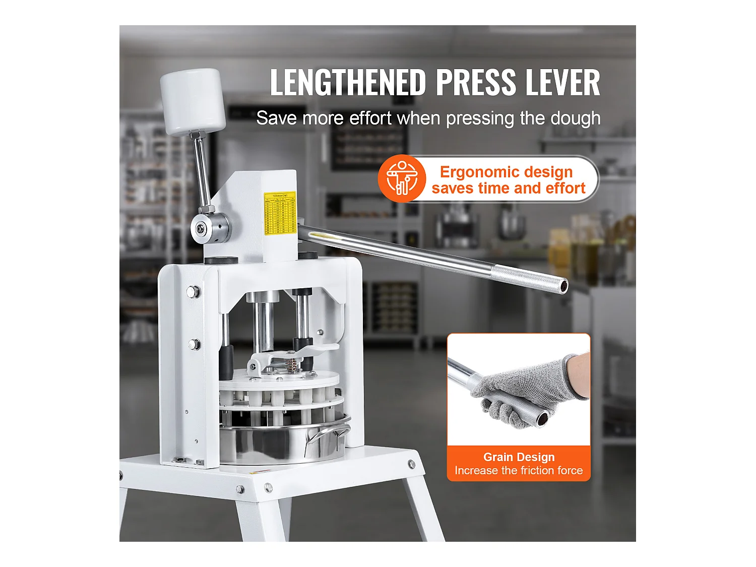 Diviseur SucceBuy de Pâte Manuel, 10 Pièces, Presse Manuel, Parfait pour la Fabrication du Pain de Boulangerie