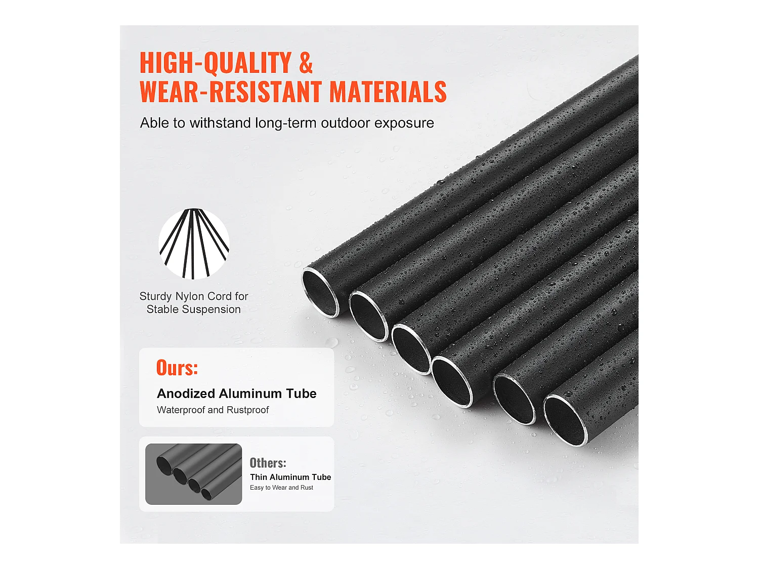 Aluminium-Windspiel SucceBuy, 1473 mm, für den Außenbereich, Gedenkdesign in tiefen Farbtönen