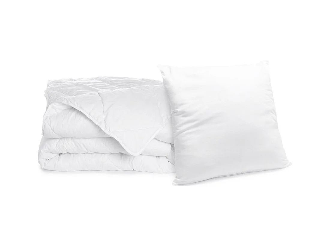 Pack Lavable à 95 Couette Chaude 140x200cm + 1 Oreiller Moelleux 60x60 cm