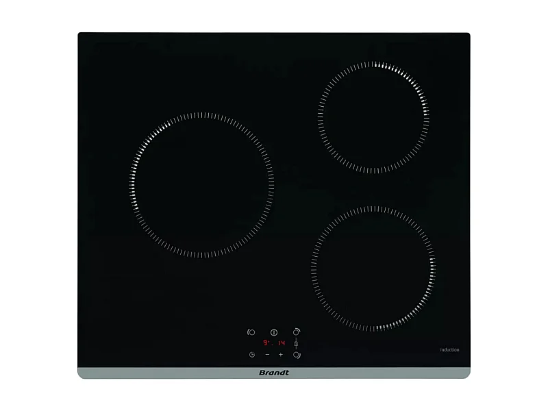 Brandt Table de cuisson victrocéramique 60cm 4 feux 5900w noir - BPI5361B