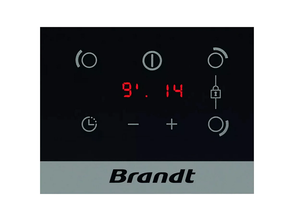 Brandt Table de cuisson victrocéramique 60cm 4 feux 5900w noir - BPI5361B