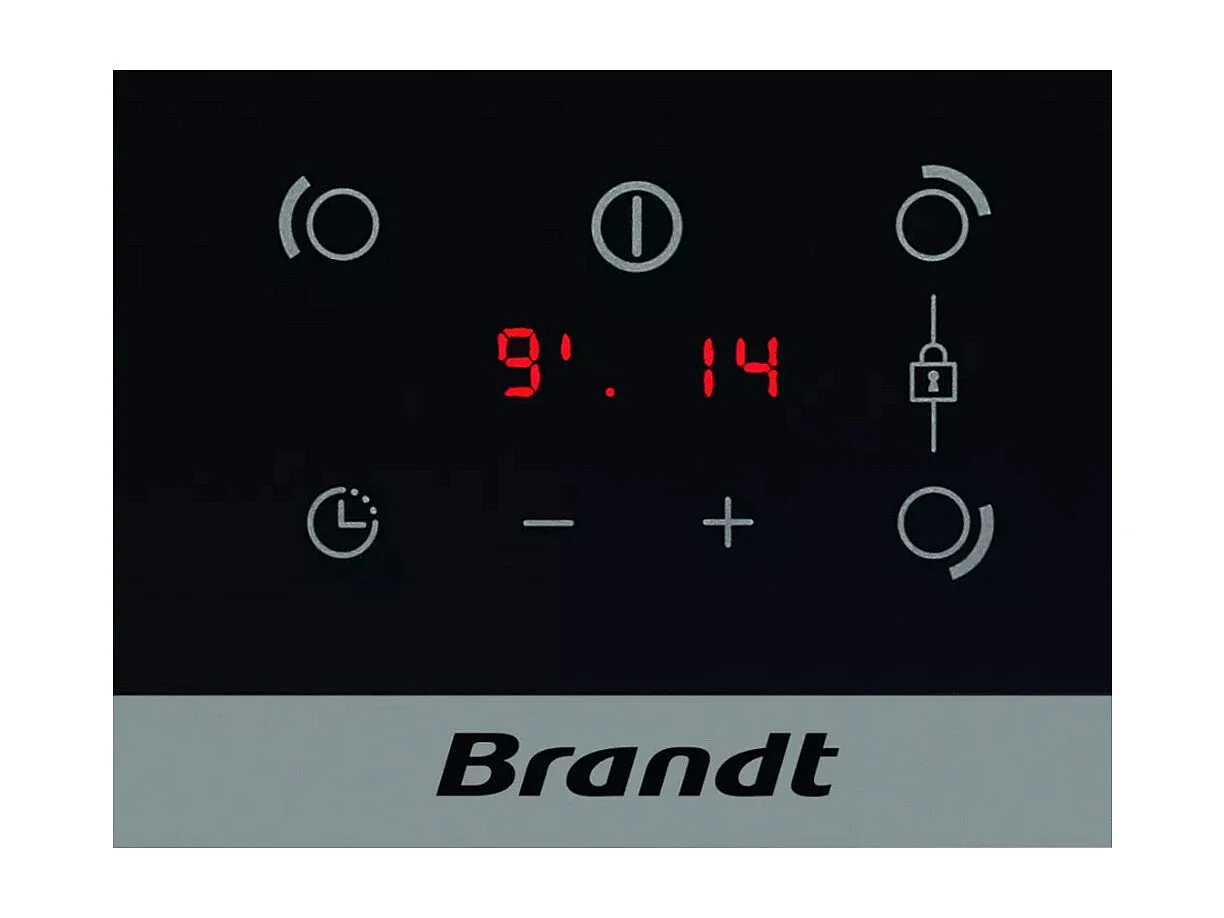 Brandt Table de cuisson victrocéramique 60cm 4 feux 5900w noir - BPI5361B