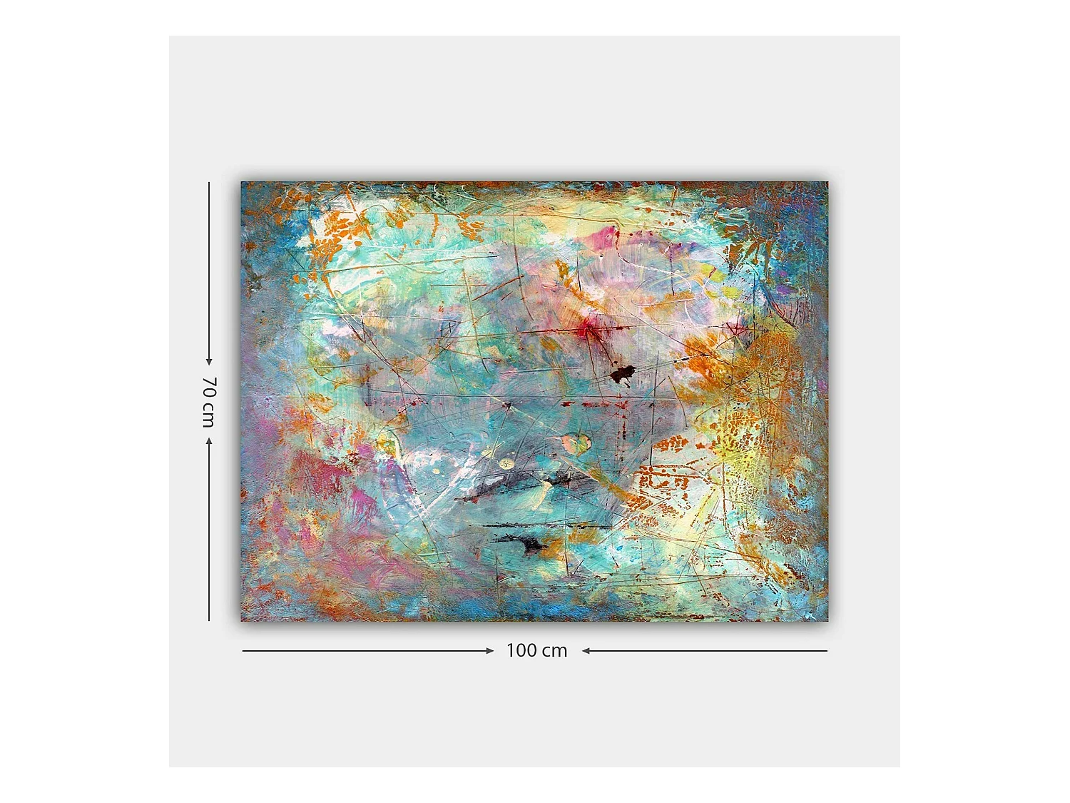 Tableau abstrait coloré – peinture moderne sur toile