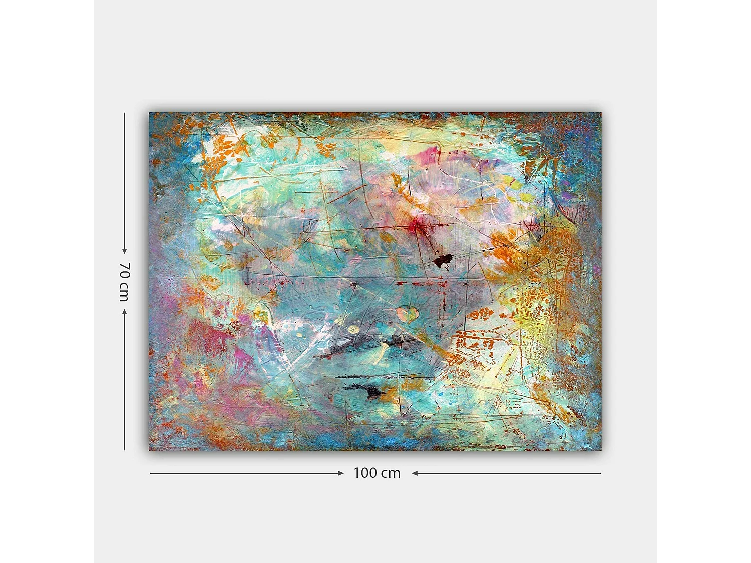 Tableau abstrait coloré – peinture moderne sur toile