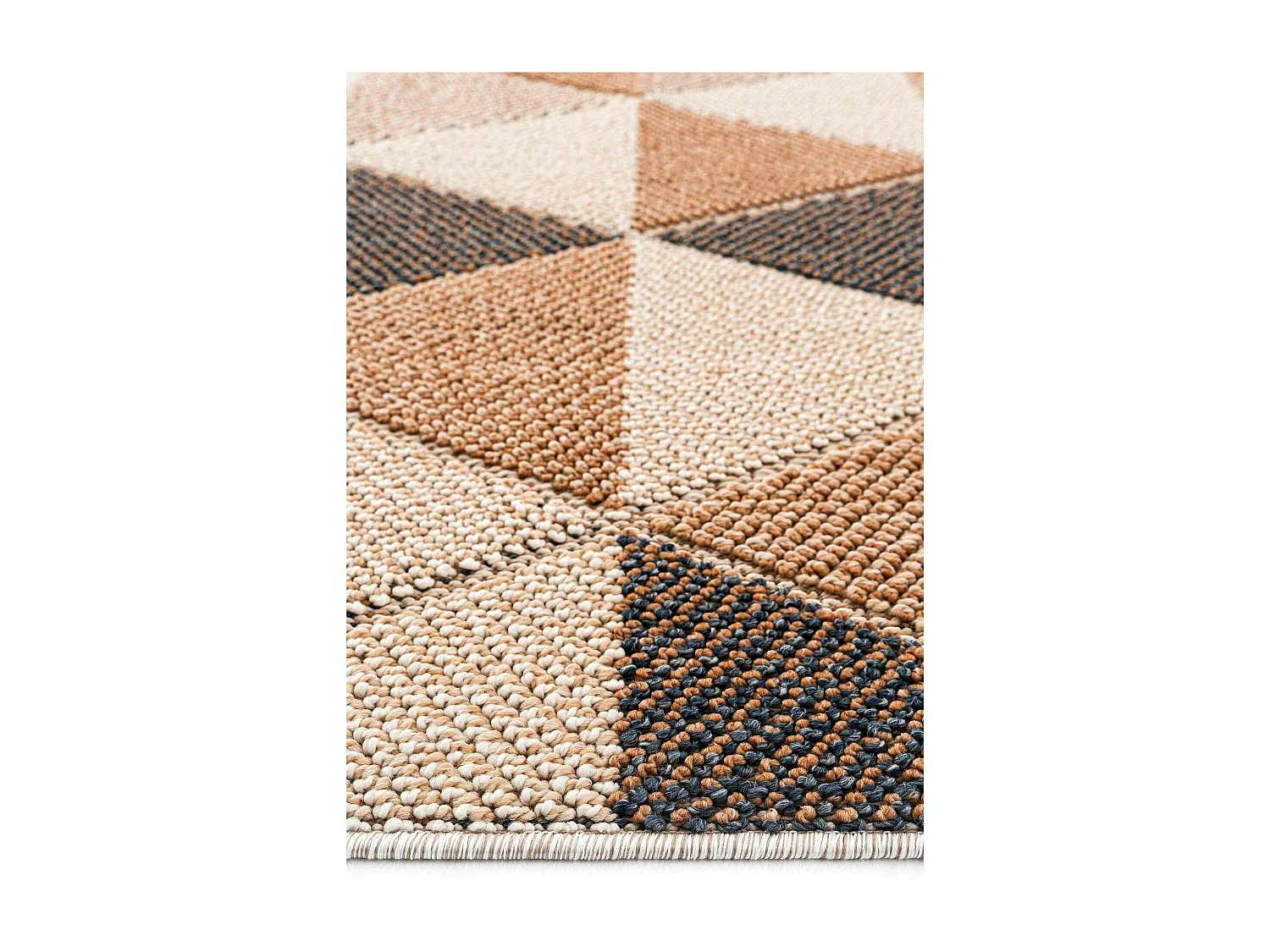 Tapis terracotta – triangles, 120x180 cm ISTANBUL