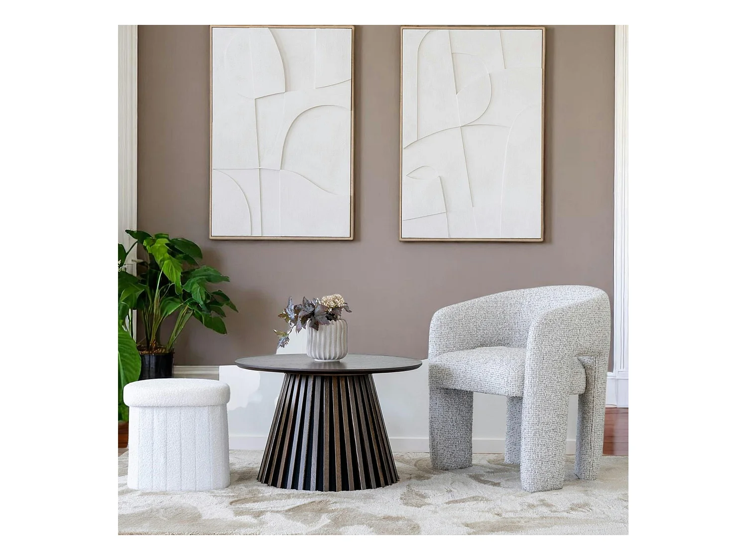 Tapis beige rectangulaire 200x300 cm FEZ