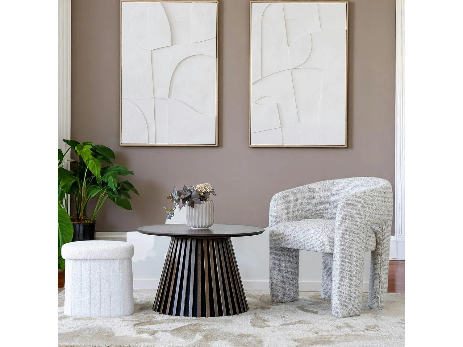 Tapis beige rectangulaire 200x300 cm FEZ