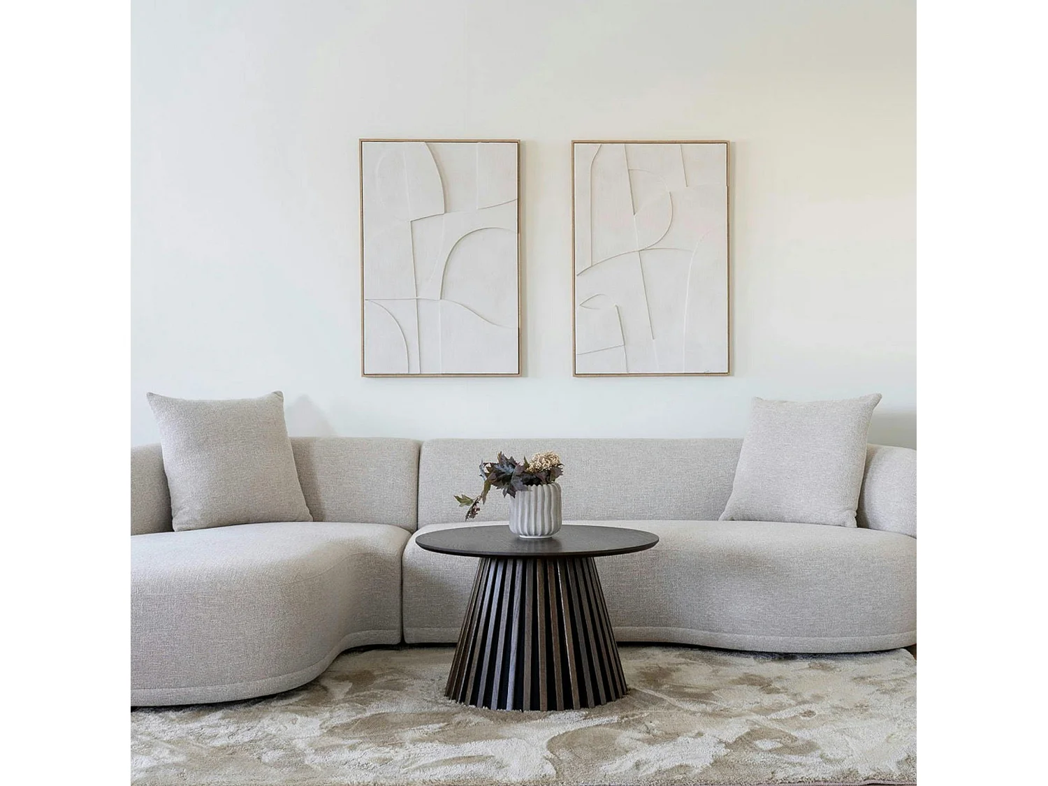 Tapis beige rectangulaire 200x300 cm FEZ