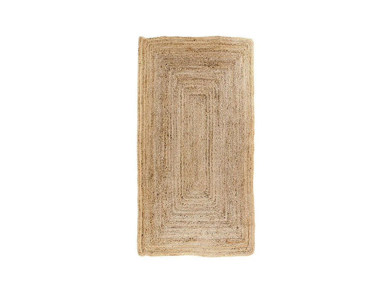 Tapis en jute tressée 135 cm - format rectangulaire, esprit bohème FEZ