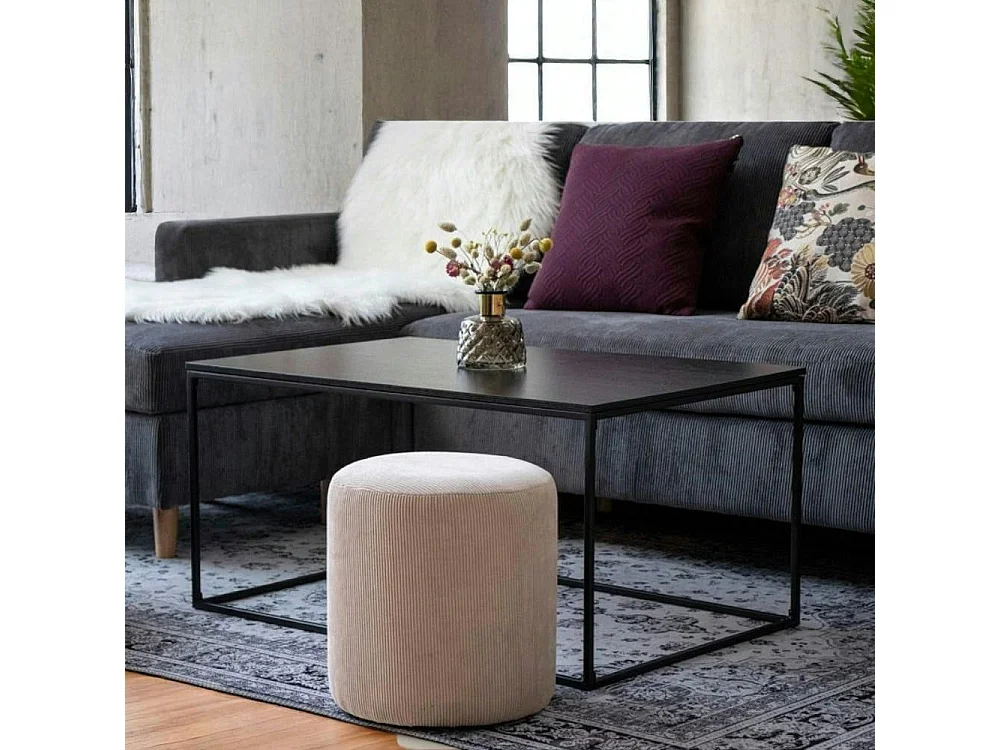 Tapis vintage noir et blanc à motifs traditionnels 200x300 cm FEZ