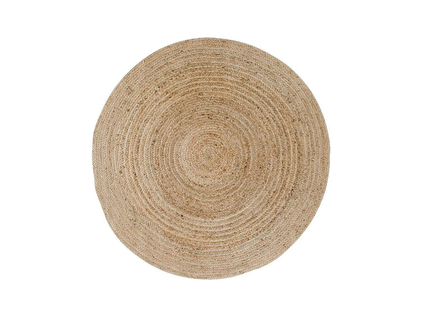 Tapis rond en jute tressée Ø180 cm - style bohème et nature FEZ