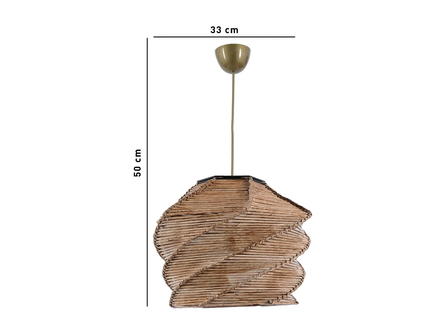 Suspension bohème forme ruche - effet bambou OLTEN