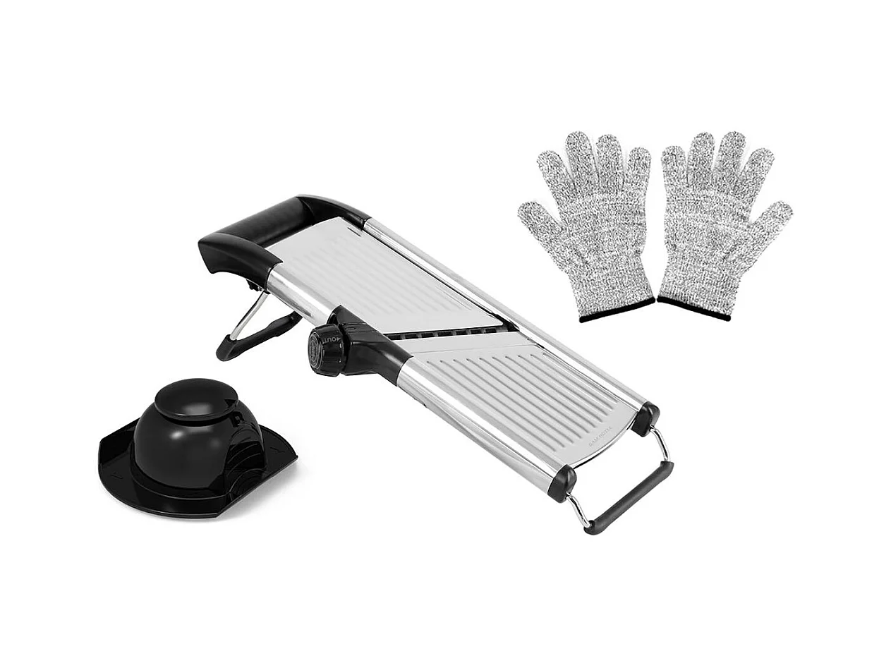 Mandoline professionnelle avec gants de protection