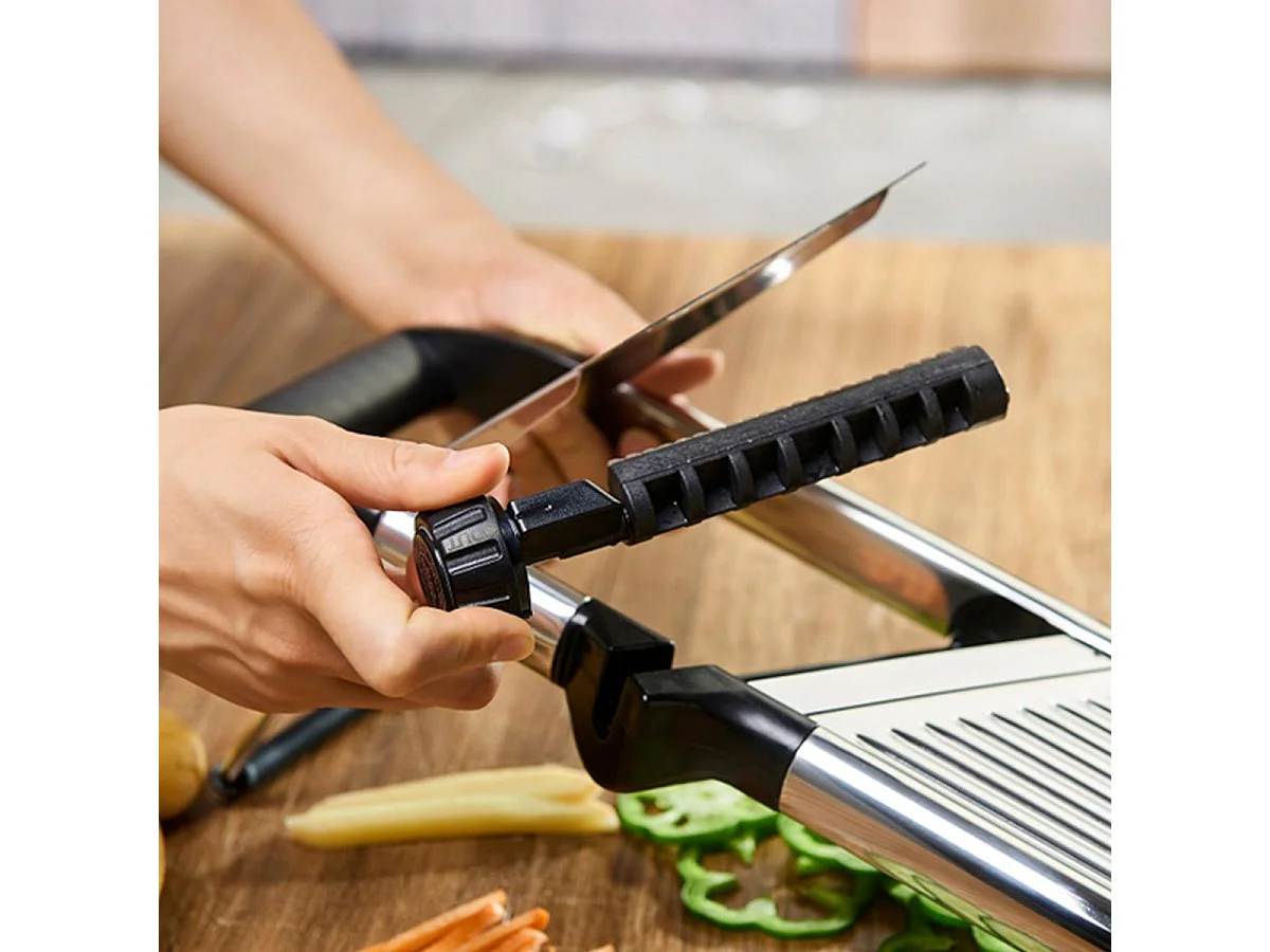 Mandoline professionnelle avec gants de protection