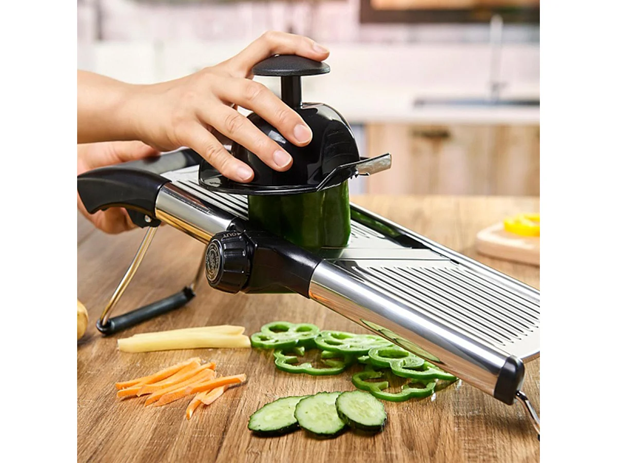 Mandoline professionnelle avec gants de protection
