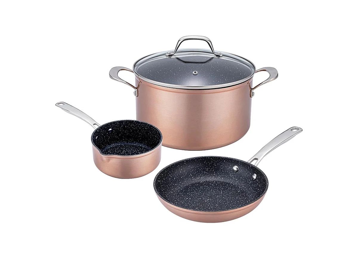 Set de 3 pièces 28cm Greblon céramique - "Elégance"