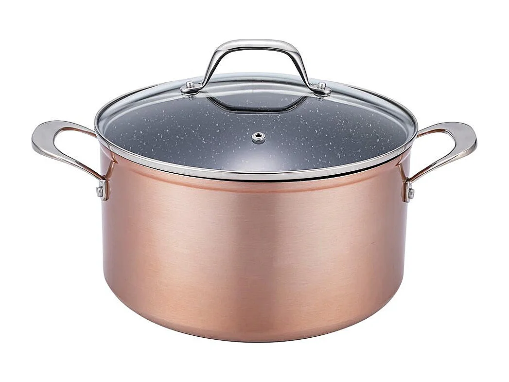 Set de 3 pièces cuivré 28cm Greblon céramique - "Héritage"