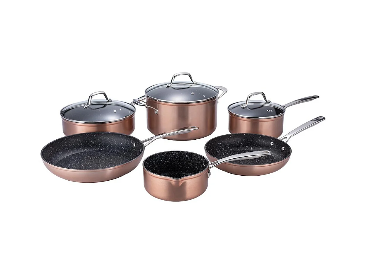 Set de 6 pièces cuivré Greblon céramique - "Héritage"