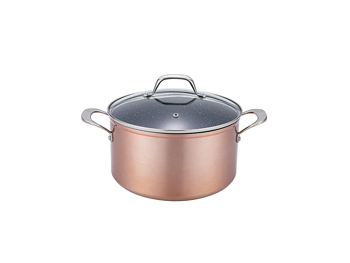 Set de 3 pièces cuivré 24cm Greblon céramique - "Héritage"