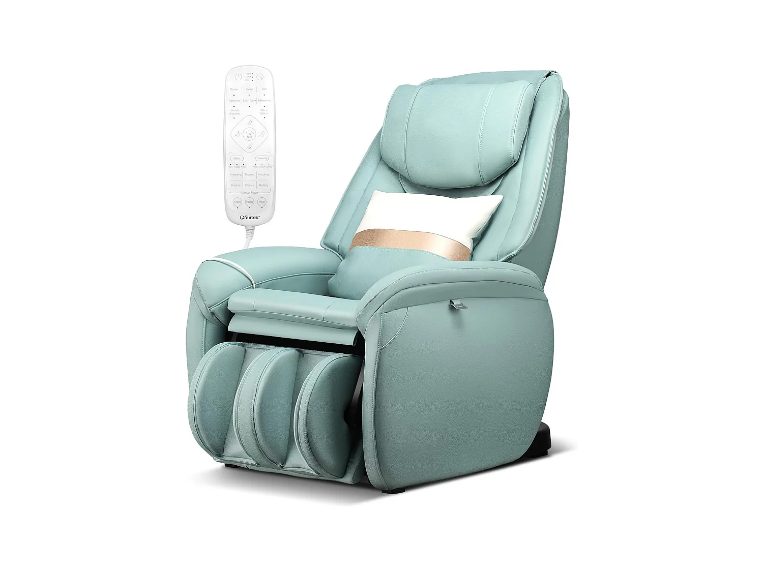 Fauteuil de Massage à Gravité Zéro avec Rail SL, Inclinable avec Massage Complet du Corps Chauffage du Dos Détection Auto des Épaules (Bleu)