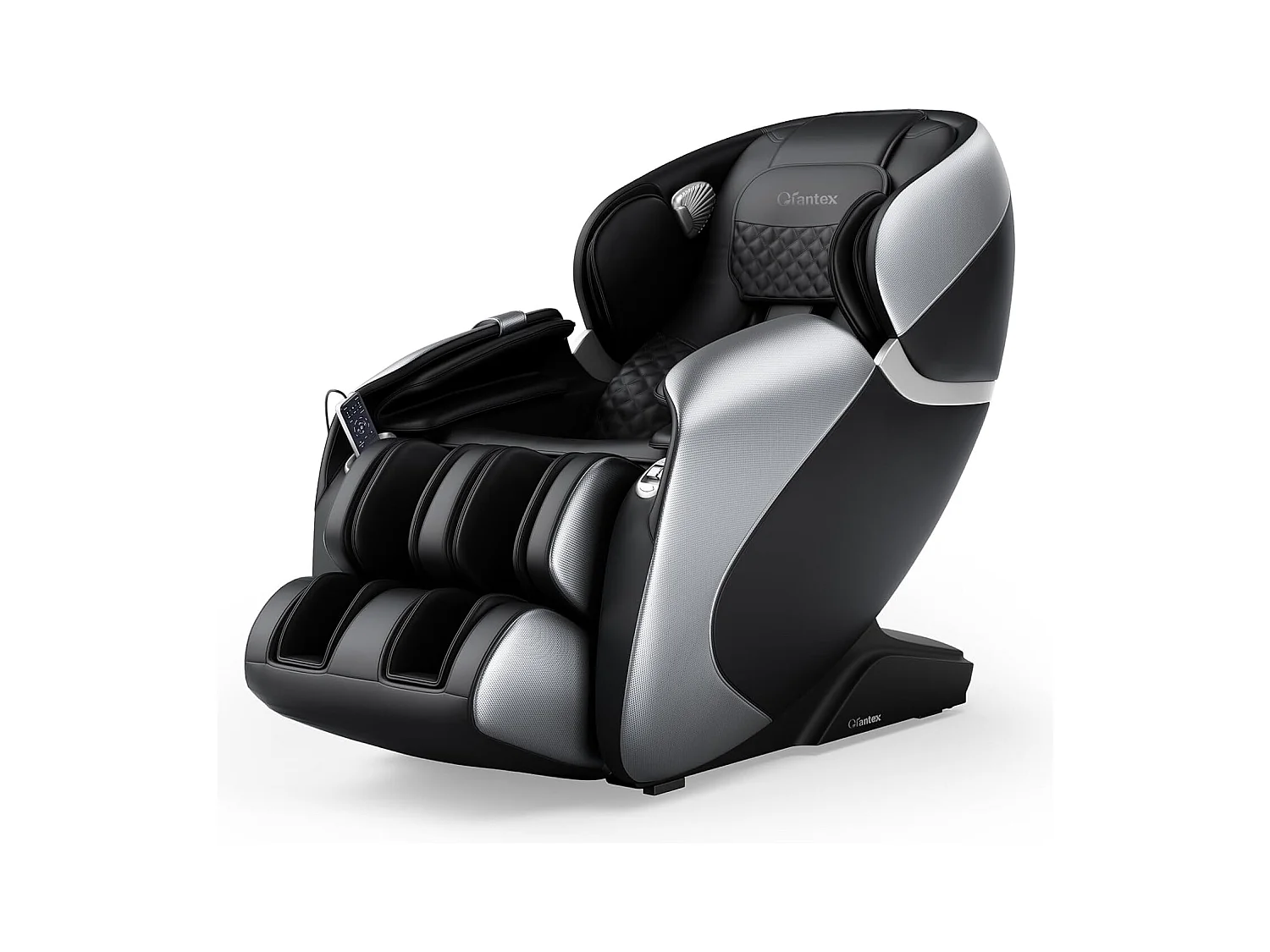 Fauteuil de Massage Électrique, Fauteuil Shiatsu Inclinable Zéro Gravité SL Track avec 12 Modes Prédéfinis Système de Chauffage Massage à Air Intégré (Noir)