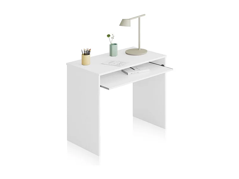 Mesa de ordenador Smile Blanco Artik (Blanco Mate)