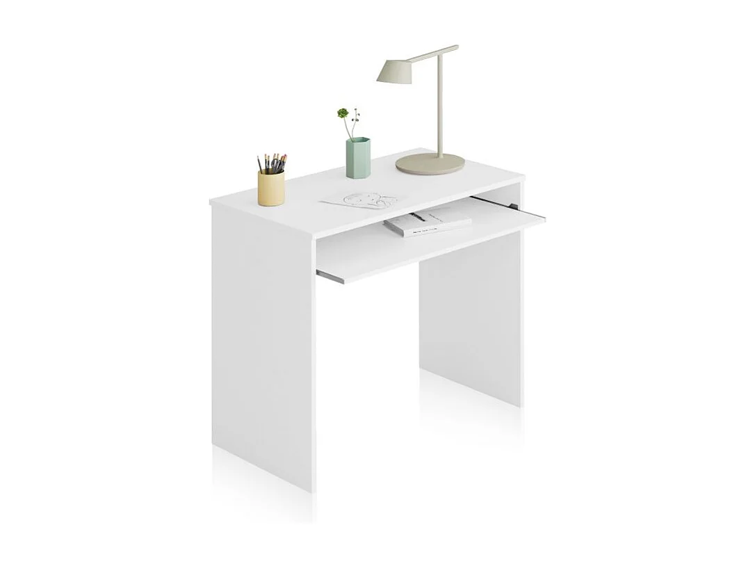 Mesa de ordenador Smile Blanco Artik (Blanco Mate)