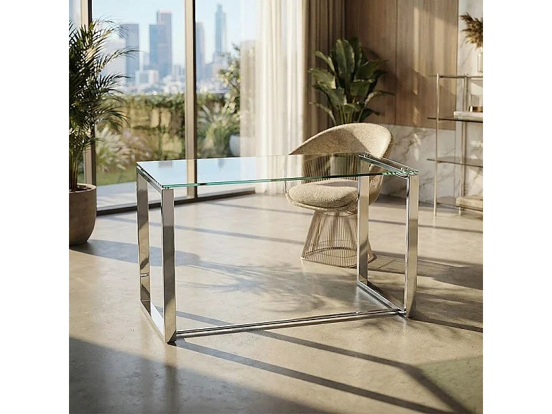 Mesa de escritorio Benetto XL Metal cromado