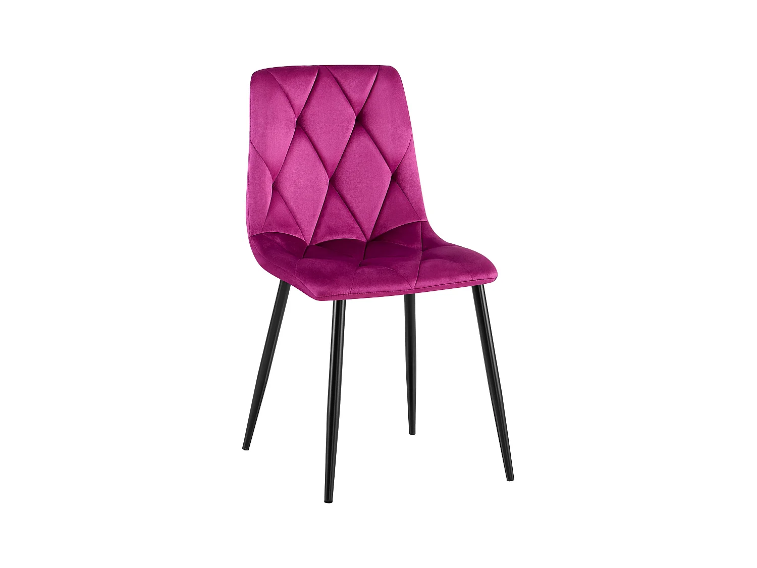 chaise salle à manger - Velours - Violet - Clairton