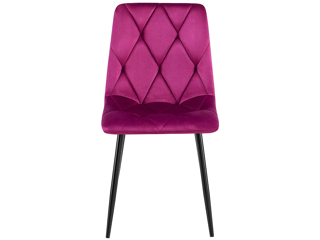 chaise salle à manger - Velours - Violet - Clairton