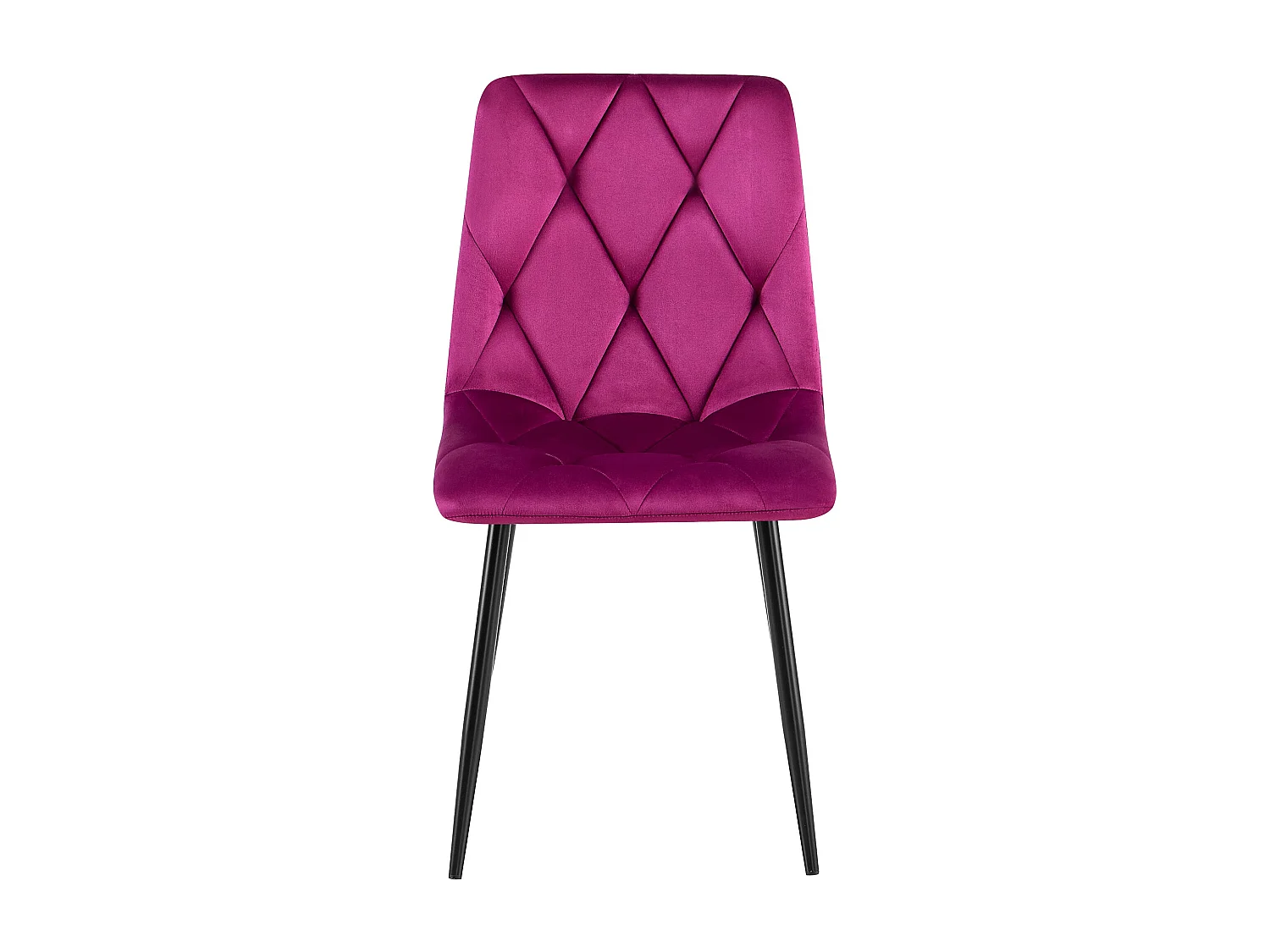 Lot de 2  chaise salle à manger - Velours - Violet - Clairton