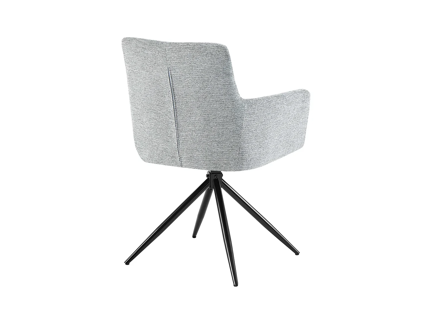 Lot de 2  chaises avec accoudoirs - Tissu - Gris clair - Jonah