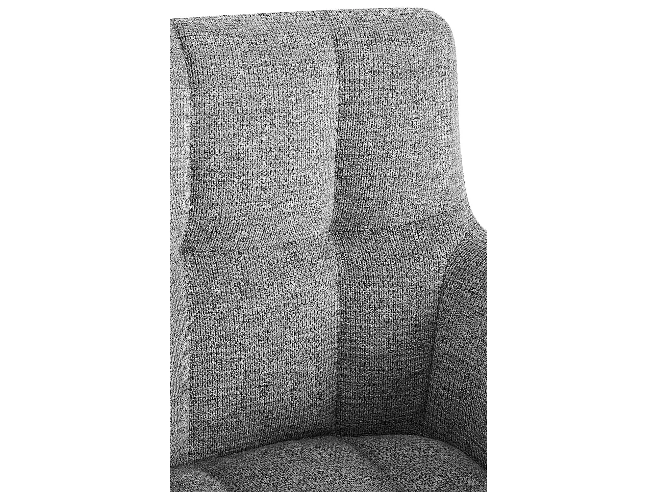 Lot de 2  chaises avec accoudoirs - Tissu - Gris clair - Jonah