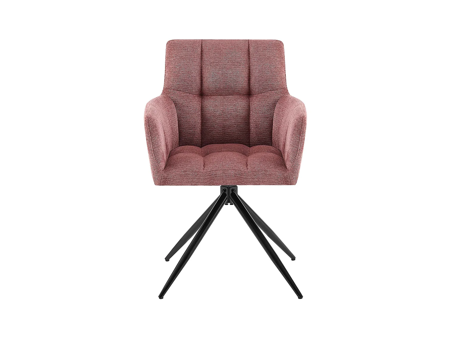 Lot de 2  chaises avec accoudoirs - Tissu - Rouge rubis - Jonah