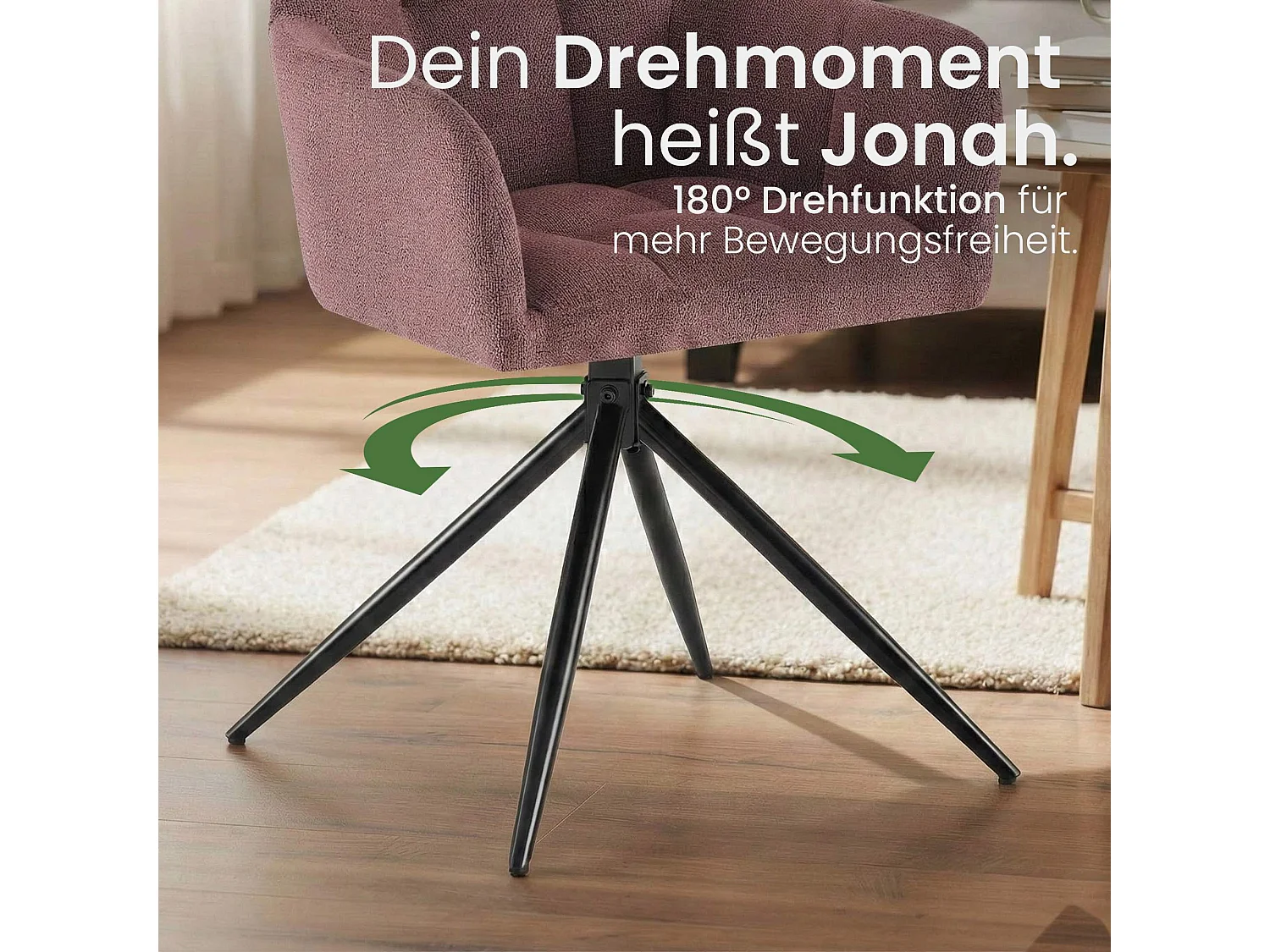 Lot de 2  chaises avec accoudoirs - Tissu - Rouge rubis - Jonah