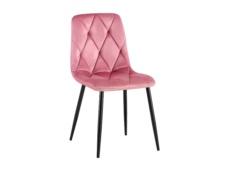 chaise salle à manger - Velours - Rose - Clairton