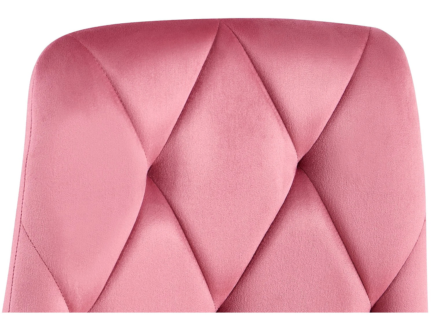 chaise salle à manger - Velours - Rose - Clairton