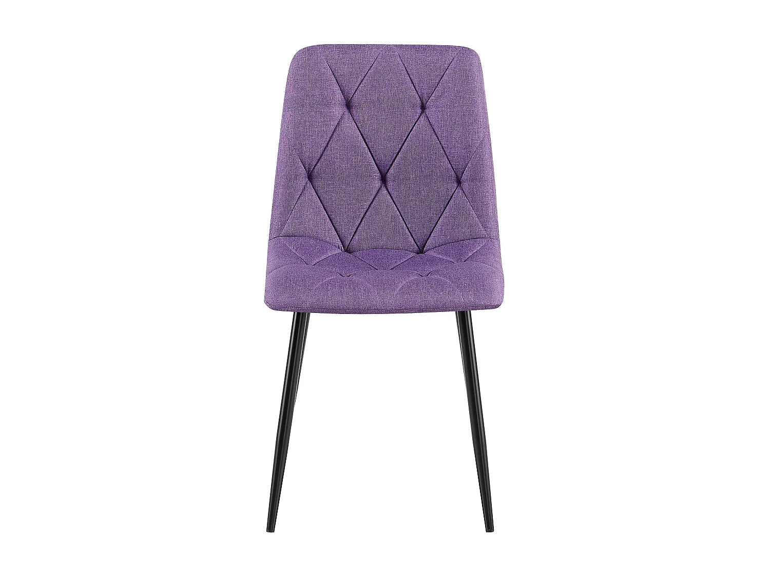 Lot de 2  chaise salle à manger - Tissu - Violet - Clairton