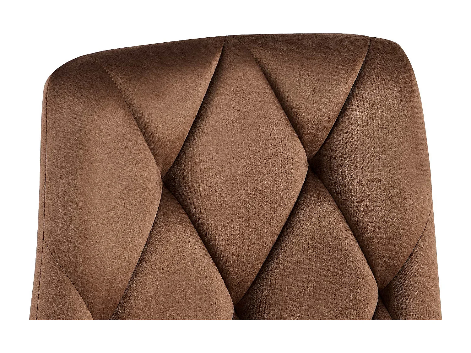 chaise salle à manger - Velours - Marron - Clairton