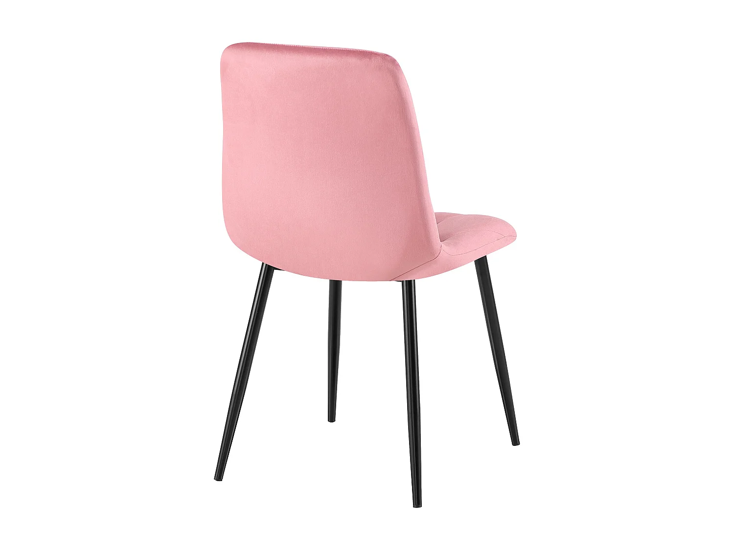 Lot de 2  chaise salle à manger - Velours - Rose - Clairton