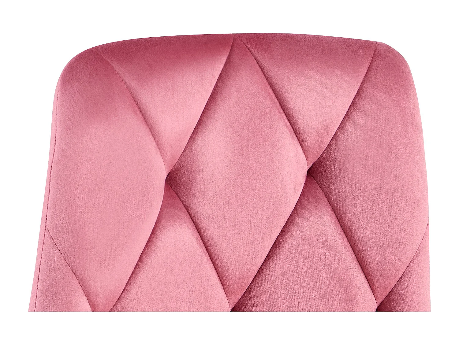 Lot de 2  chaise salle à manger - Velours - Rose - Clairton