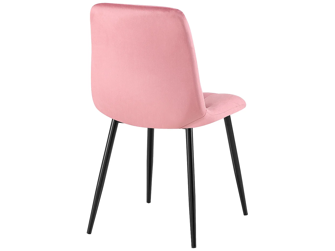 Lot de 2  chaise salle à manger - Velours - Rose - Clairton
