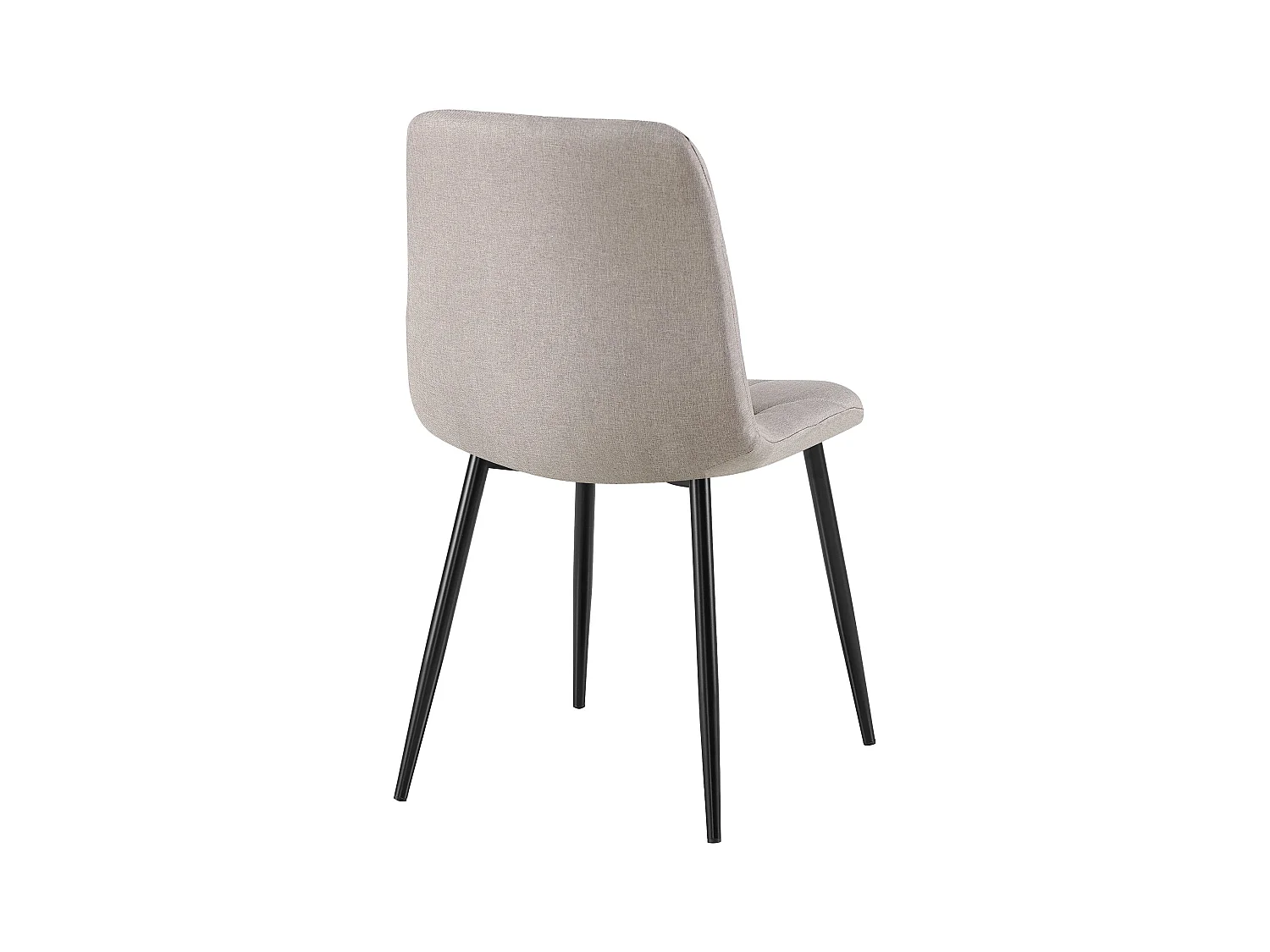 chaise salle à manger - Tissu - Gris clair - Clairton