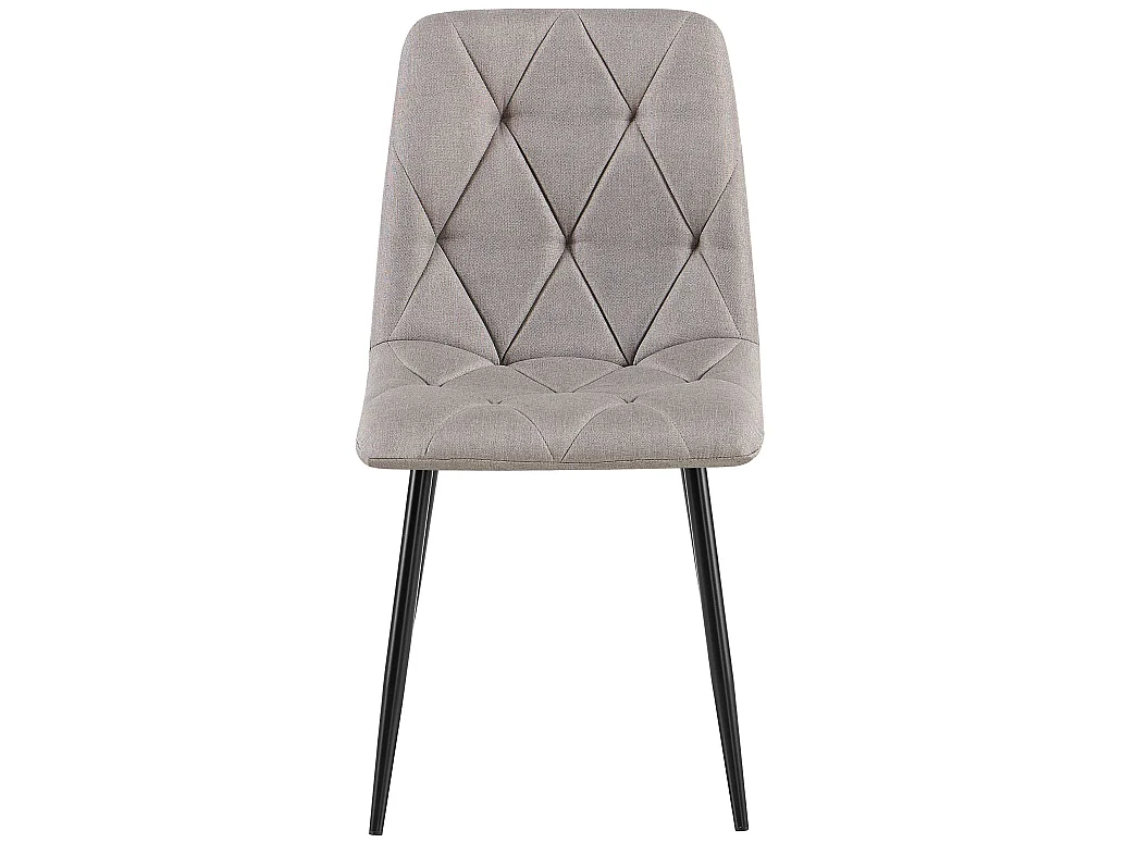 chaise salle à manger - Tissu - Gris clair - Clairton