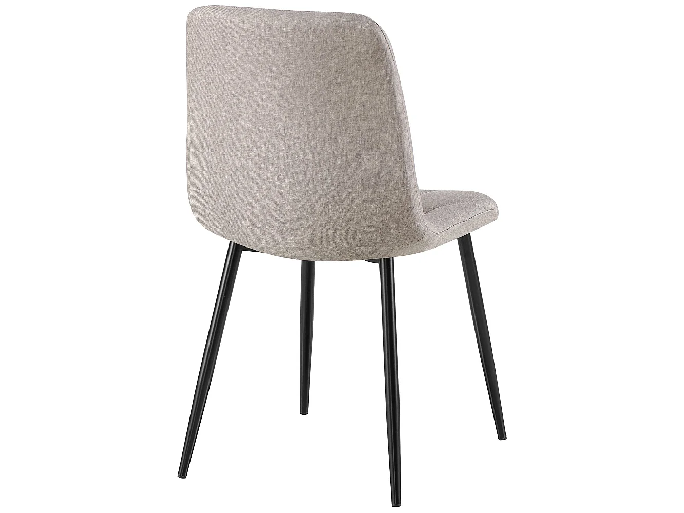 chaise salle à manger - Tissu - Gris clair - Clairton