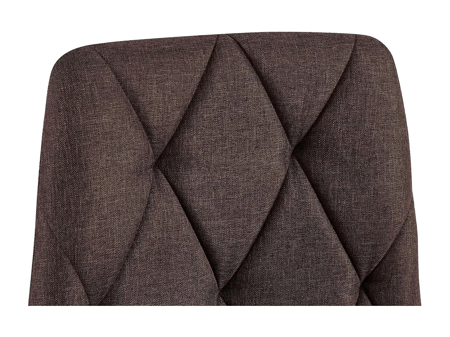 Lot de 2  chaise salle à manger - Tissu - Marron - Clairton